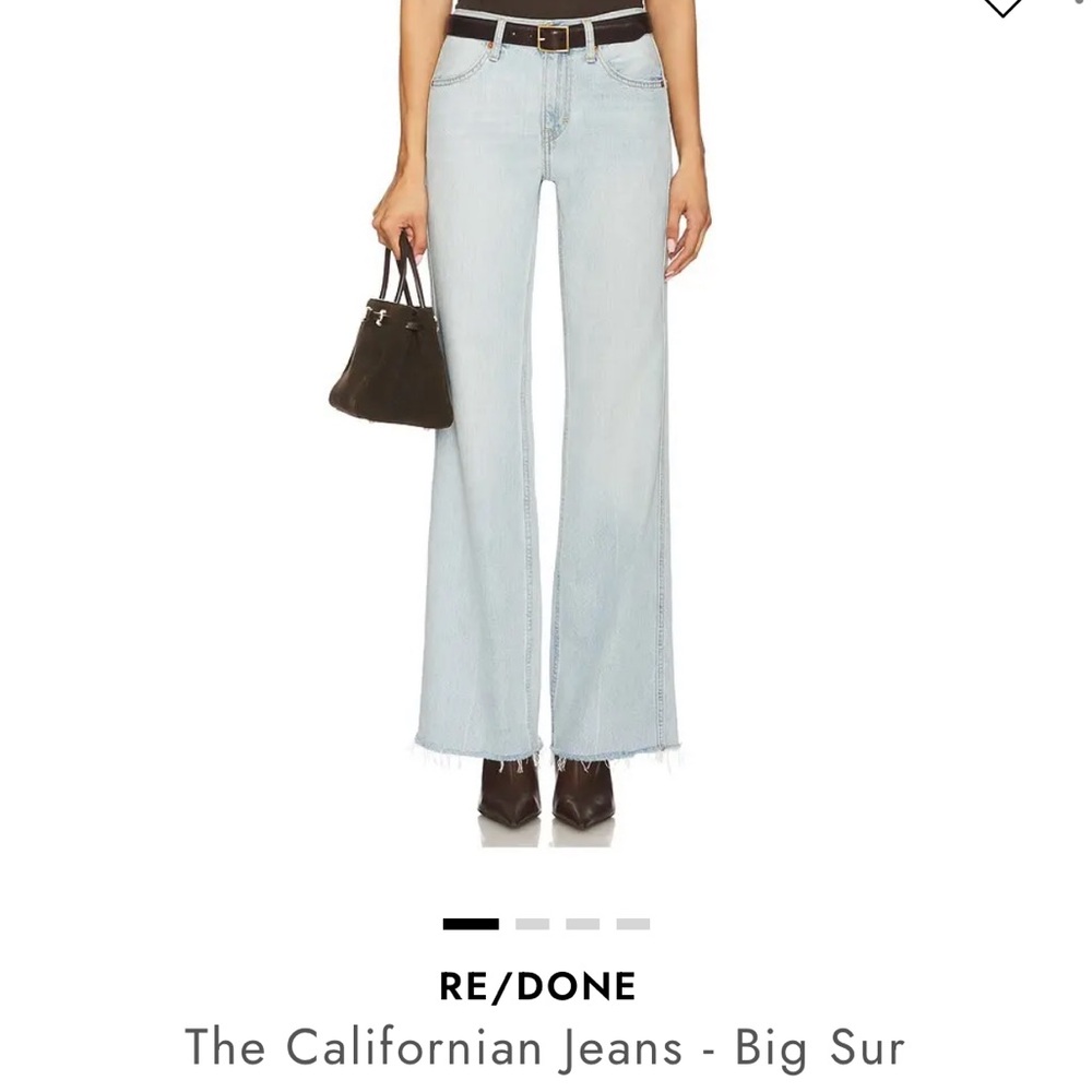 Re/Done Light Blue Flare Jeans